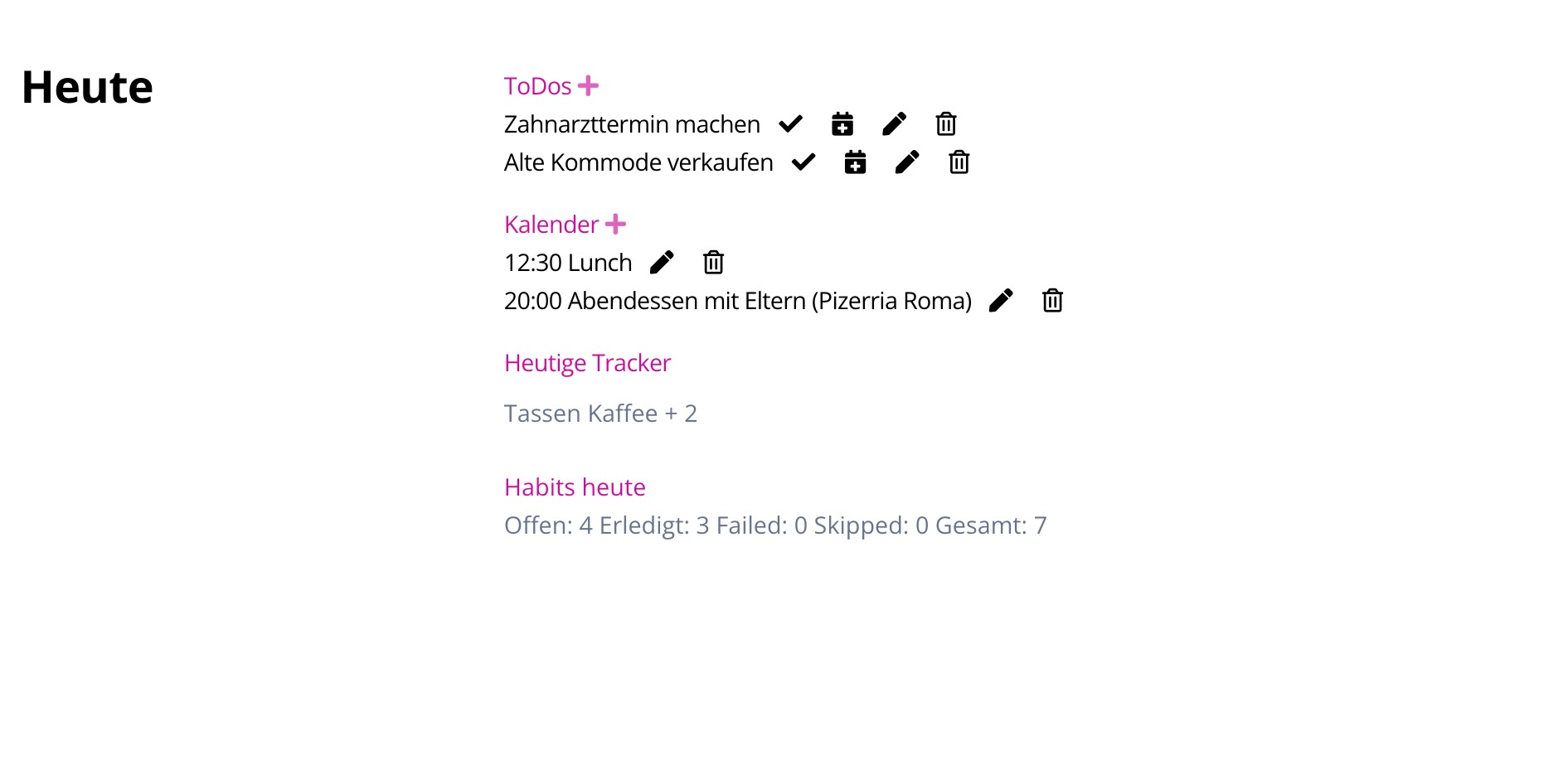 Today Homepage Example