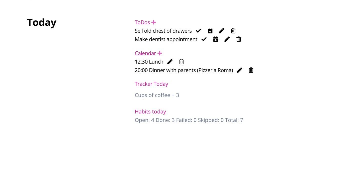 Today Homepage Example